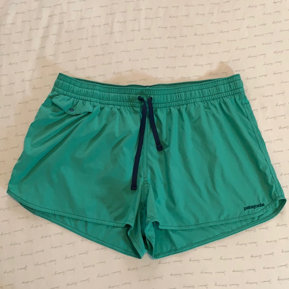Patagonia Teal Athletic Shorts